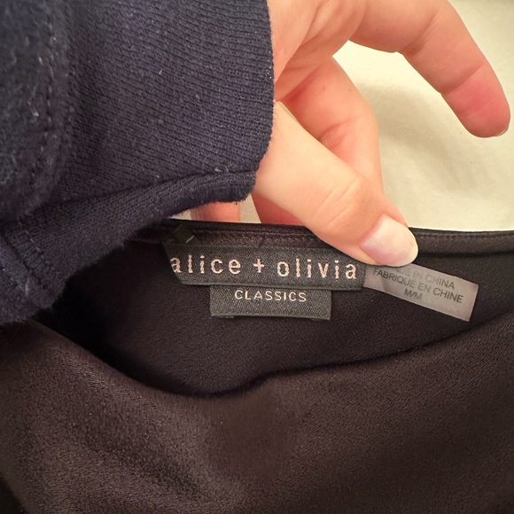 Alice & Olivia Harmon Drapey Silk Tank - Picture 4 of 6